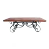 Hammered Copper Rectangular Conference Table