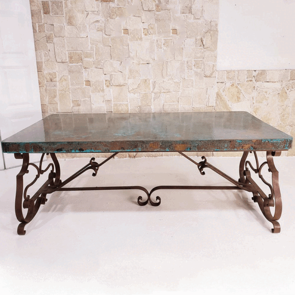 Mediterranean Style Rectangular Copper Conference Table