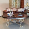 Mesquite Wood Oval Coffee Table