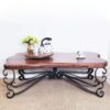Modern Ranch Rectangular Live Edge Mesquite Coffee Table