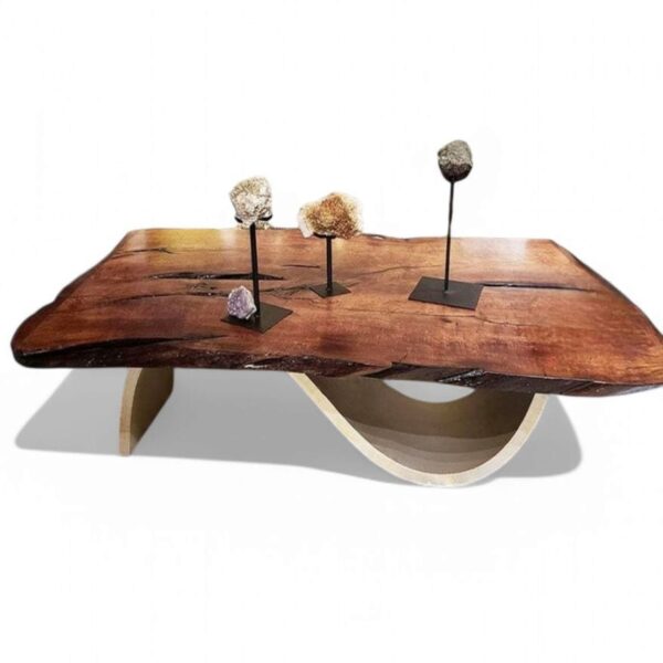 Live Edge Rectangular Mesquite Coffee Table