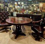 Hammered Copper Round Dining Table